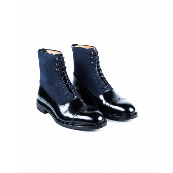 BLACK AND BLUE ANKLE BOOTS MODEL 1126