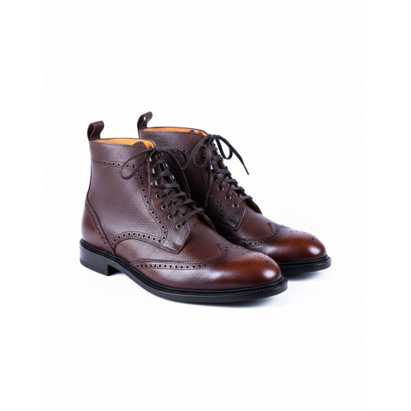 BOTIN MODELO 173 MARRON GRABADO