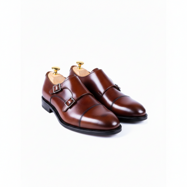 ZAPATOS DOBLE HEBILLA MODELO 770 CUERO