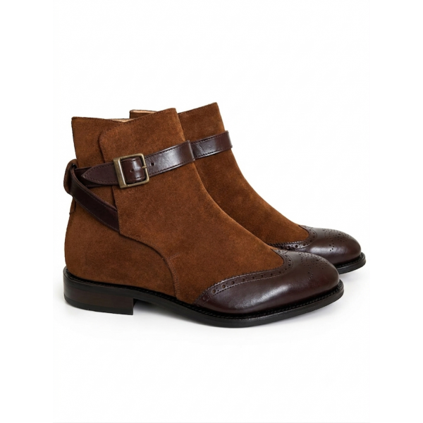 BOTIN MODELO 3117 MARRON COMBINADO