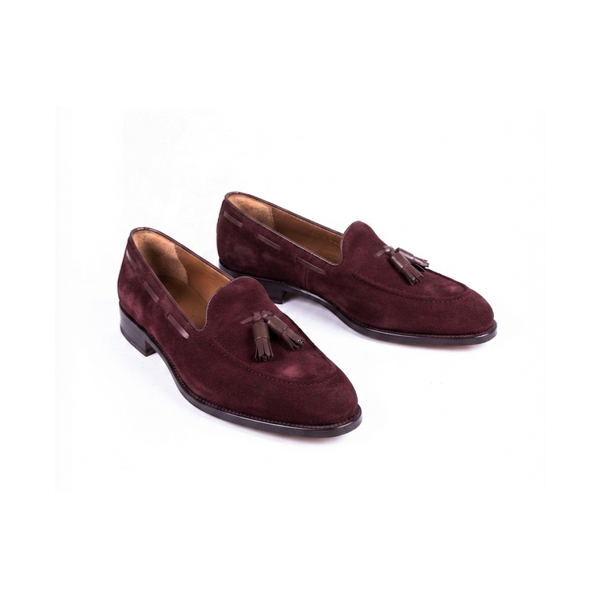 BORDEAUX SUEDE SHOES  MODEL 746