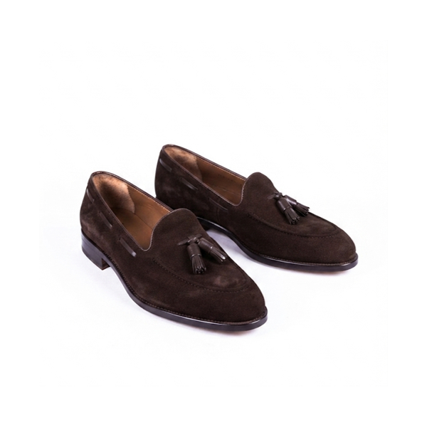 ZAPATOS MODELO 746 ANTE MARRON CHOCOLATE
