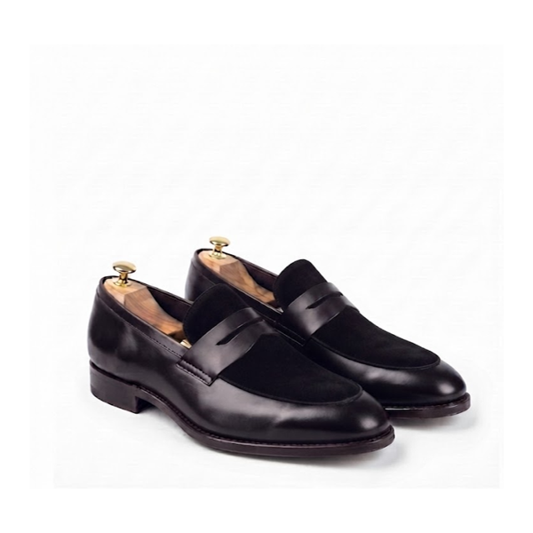 ZAPATOS ANTIFAZ MODELO 746 ANTE NEGRO