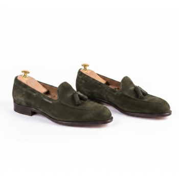 ZAPATOS MODELO 746 ANTE VERDE