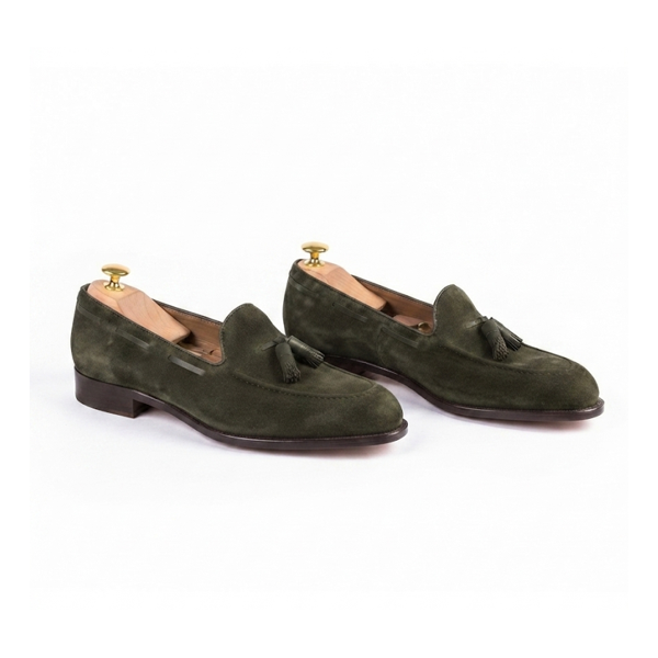 ZAPATOS MODELO 746 ANTE VERDE