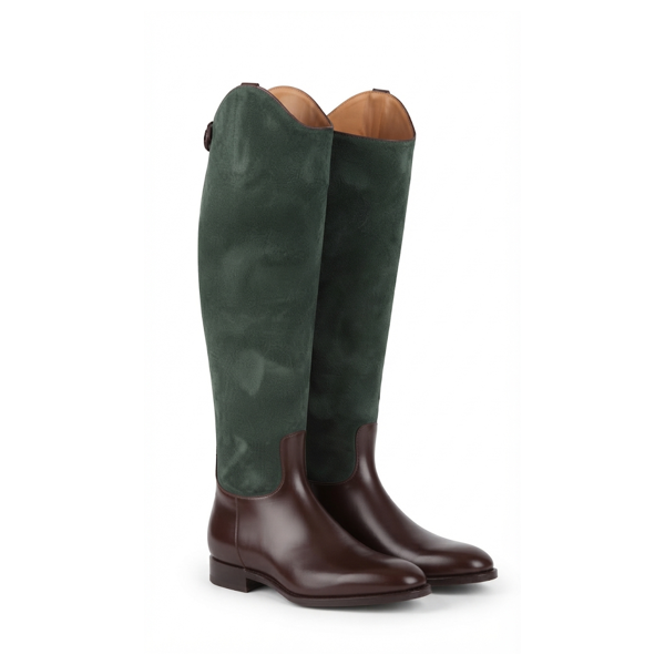 GREEN AND BROWN BOOTS MODEL 1103A