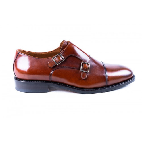 BROWN DOUBLE BUCKLE SHOES MODEL 770