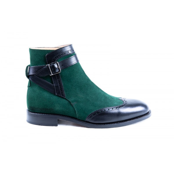 BOTIN MODELO 3117 NEGRO Y VERDE