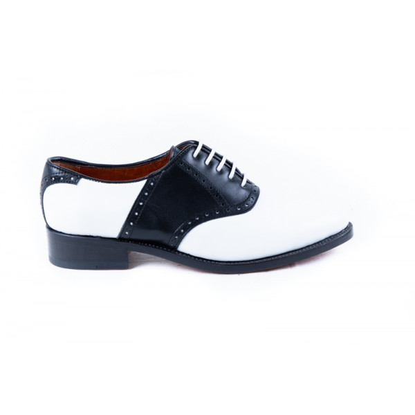 ZAPATOS MODELO 758 NEGRO BLANCO