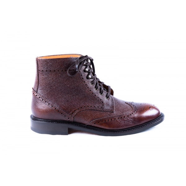 BOTIN MODELO 173 MARRON GRABADO