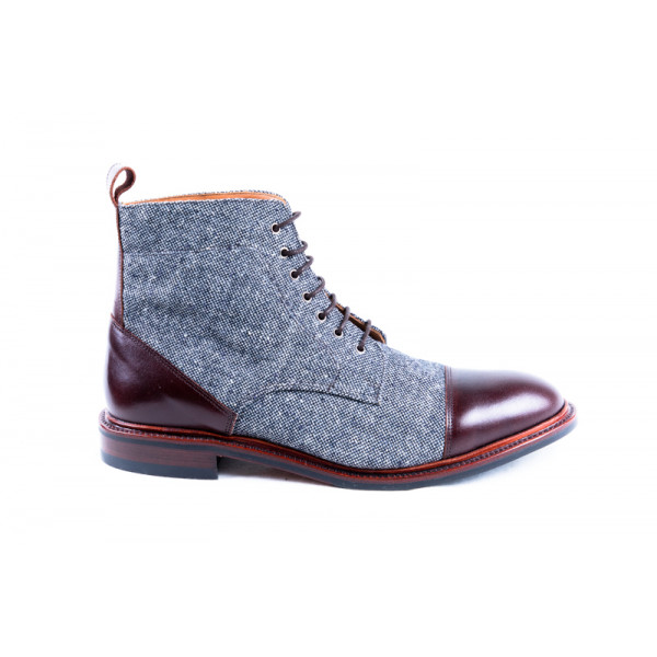 BOTIN MODELO 172 P MARRON + TEJIDO