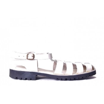 FISHERMAN SANDALS IN WHITE...