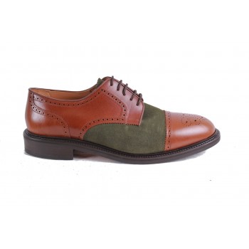 BROWN AND GREEN OXFORD...