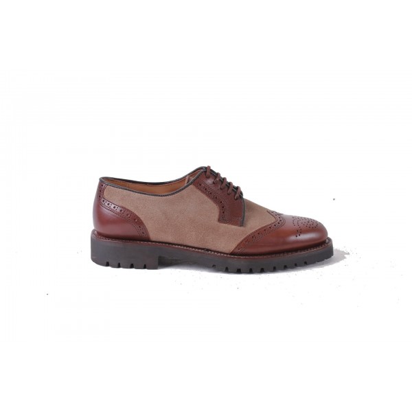 ZAPATOS MODELO 004 MARRON + ARENA